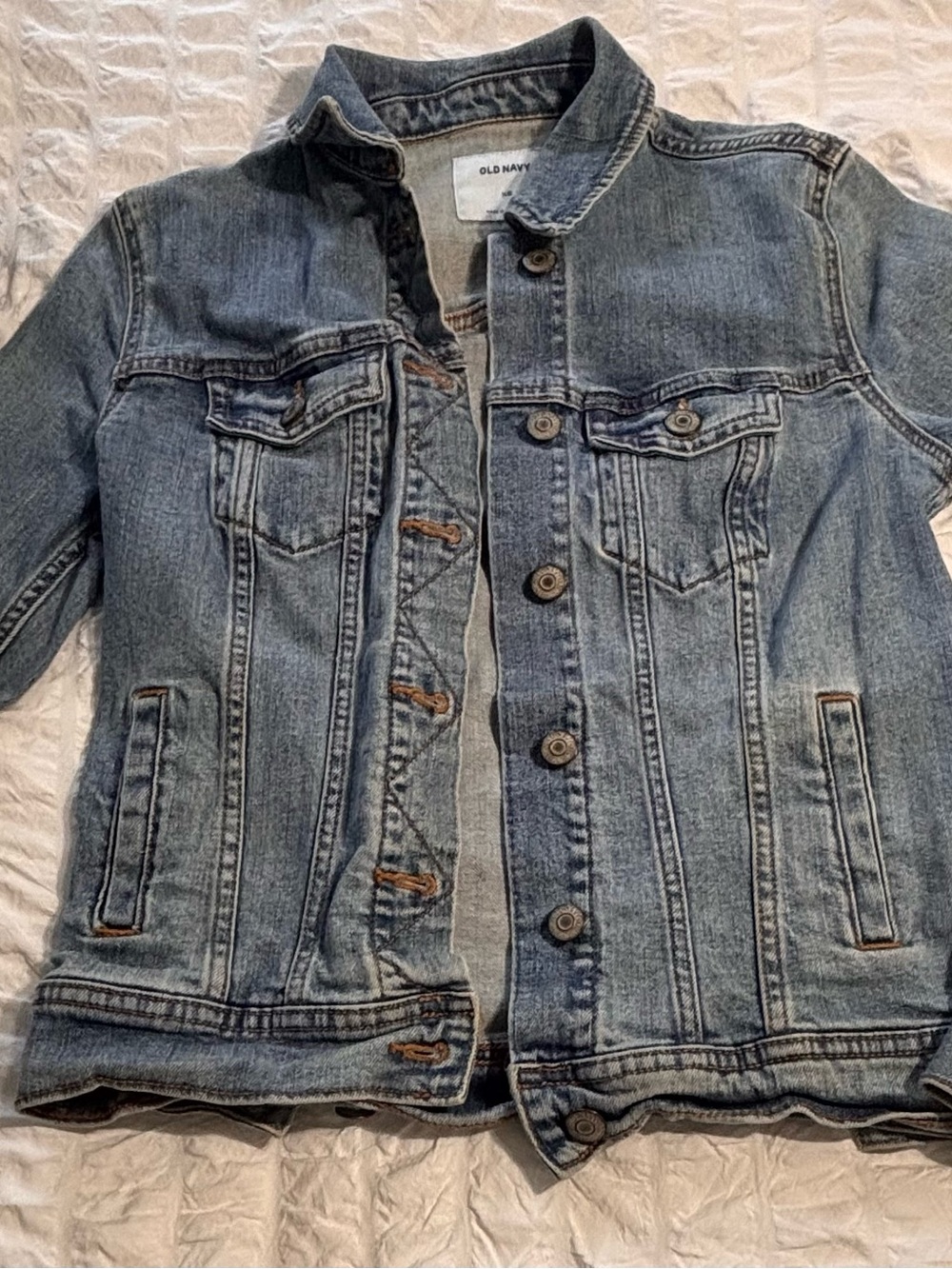 Old Navy Denim Jacket Blue Jean Classic Button Front XS